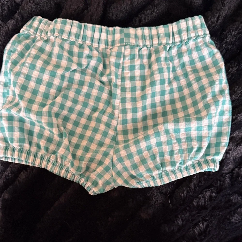 Carter's Gingham Checkered Diaper Cover Set - Teal and White